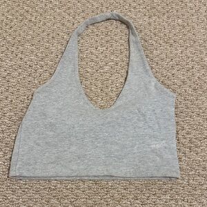 Grey Halter Brandy Melville Crop Top